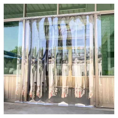 Kit de Cortina de Tiras de plástico para Puerta, Cortina de Tiras de PVC para congelador, Ideal para Dormitorio y Sala de Estar, Impermeable y Personalizable (150 x 240 cm/59,05 x 94,49 pulg