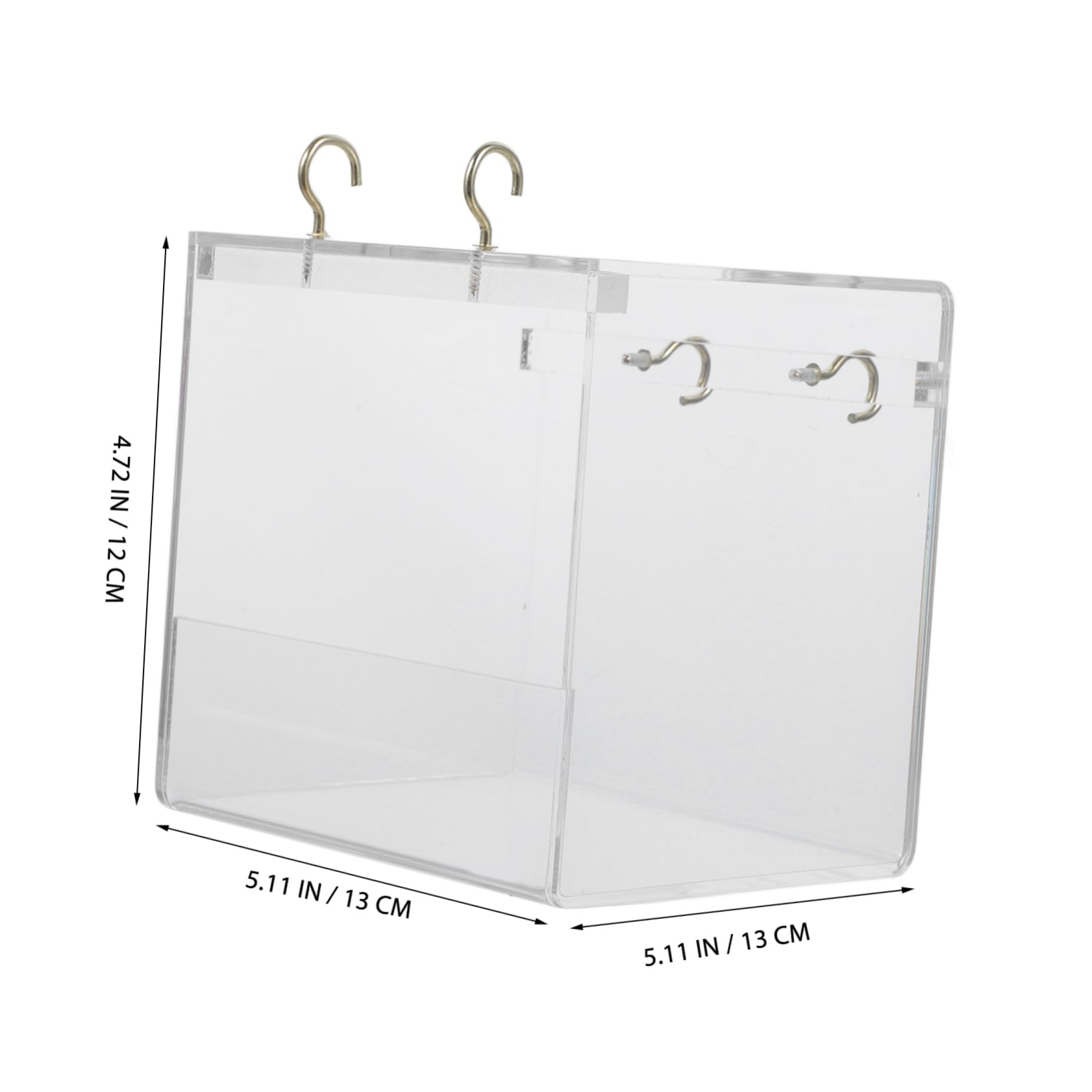 ERINGOGO Parrot Bird Bath Shower Box Safe Budgerigar Bathing Container for Cage