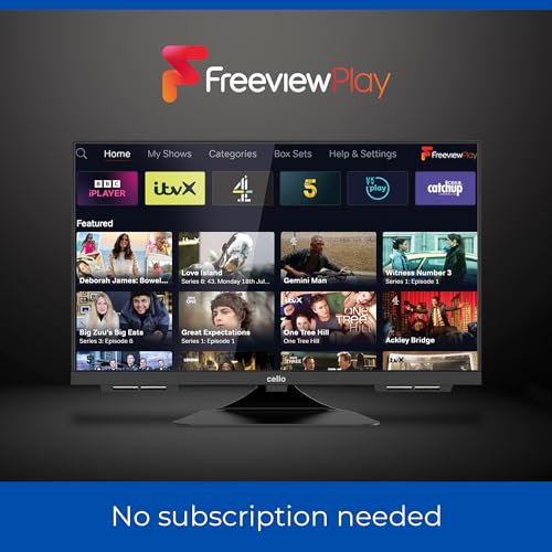 Cello Téléviseur Intelligent sans Cadre C2424WS 12 V 24 Pouces Traveller, Fast WebOS, Freeview Play, FreeSat, Haut-Parleur Pitch Perfect Bluetooth, Petit téléviseur pour Camping-Cars et camions – Image 5