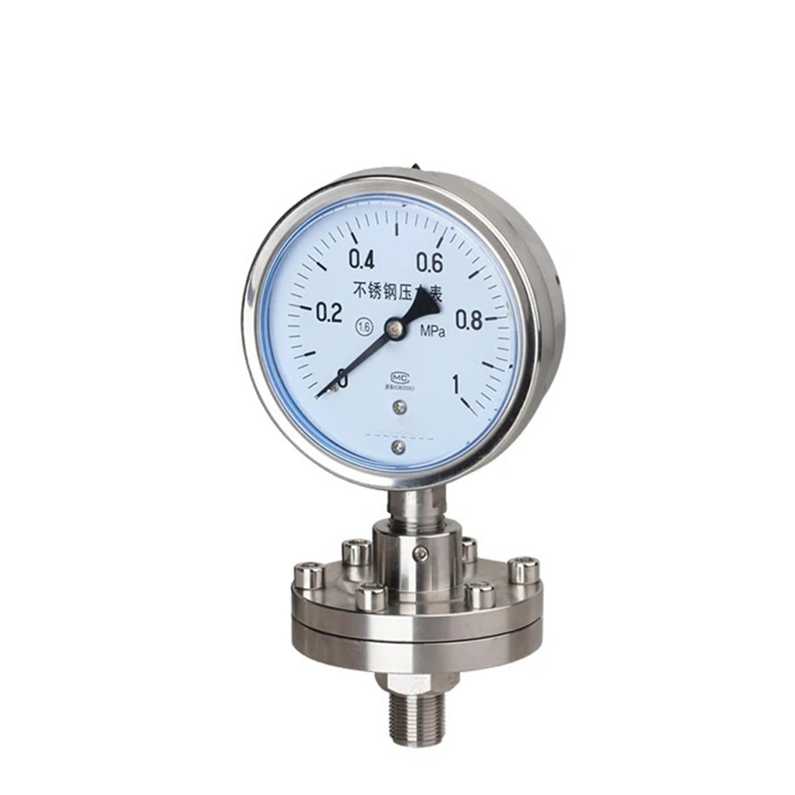 El manómetro de diafragma sellado con 0~40Mpa | Pressure Range 60mm Diameter
