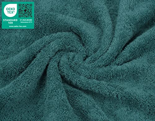 image for American Soft Linen Luxury Washcloths for Bathroom, 600 GSM 100% Cotto