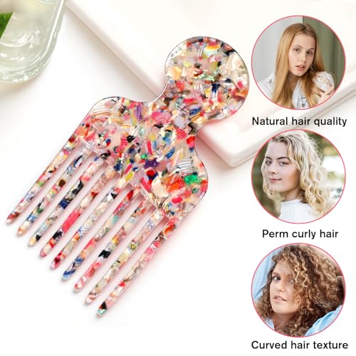 Peine Hair Pick para mujeres y hombres 12.3 cm colorido miniatura 4