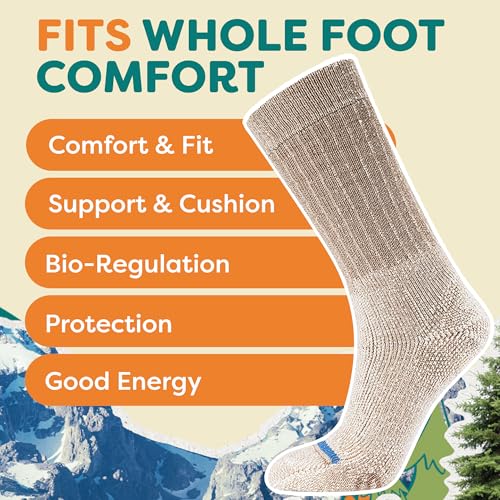 FITS Heavy Expedition Merino Wool Boot Cut Socks For Men and Women, Breathable, Odor Resistant, Whole Foot Comfort4