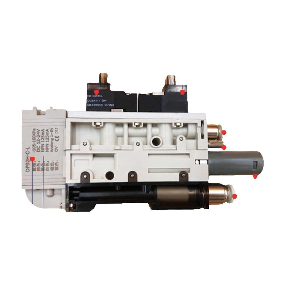 Générateur de vide intégré ZK2A10K5AL-06 avec valve et manomètre numérique de précision