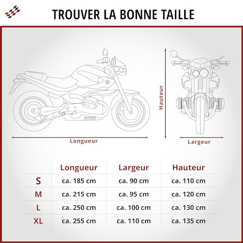 Bâche de couverture compatible avec Vespa housse protection scooter M - 6