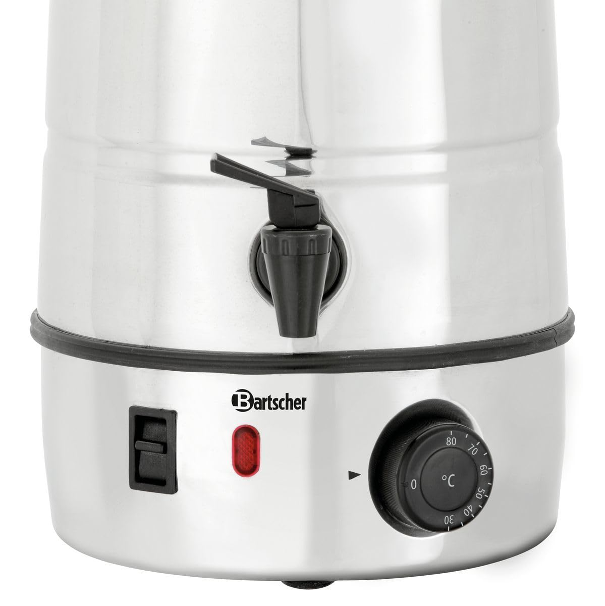 Bartscher BA.A200,065 Pentola per Vin brulé, in acciaio inox, 17,5 x 17,5 x 49 cm, 7 L