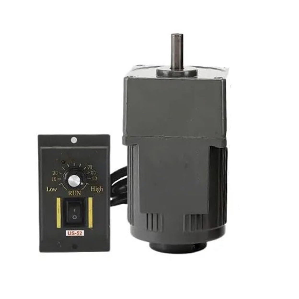 1 motorreductor de control de velocidad 2IK6RGN-C de 6 W, 220 V CA, monofásico, marco de 60 x 60 mm, motor de velocidad ajustable con regulador de velocidad Reducción de par(36K 38RPM)