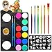FHzytg Halloween Kinderschminke Set, Waschbar Face Paint Bodypaint Schminke Kinder, mit 15 Farben Schminkpalette, Professionelle Schminkset Halloween Gesichts-Make-Up FHzytg Halloween günstig Kaufen-FHzytg Halloween Kinderschminke Set, Waschbar Face Paint Bodypaint Schminke Kinder, mit 15 Farben Schminkpalette, Professionelle Schminkset Halloween Gesichts-Make-Up