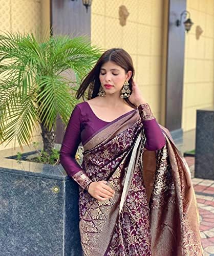 Image of Flosive Women's Banarasi Silk Saree