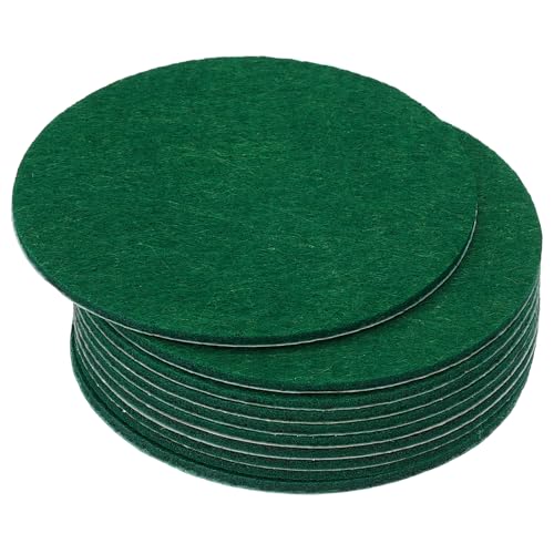 Fieltro autoadhesivo de 10 pulgadas para base de lámpara, círculos antiarañazos de 2 mm 2
