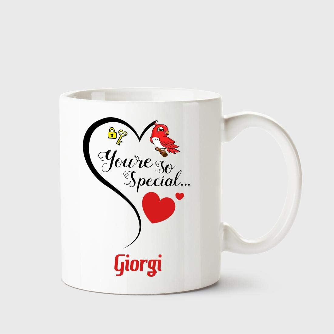 Chanakya You're so Special Giorgi White Coffee Name Ceramic Mug