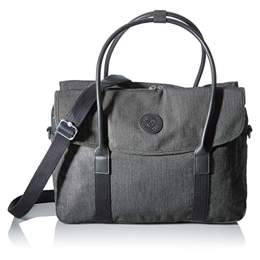 Kipling Superworker, Luggage Messenger Bolso Bandolera Mujer, Negro (black Peppery.), Talla Única