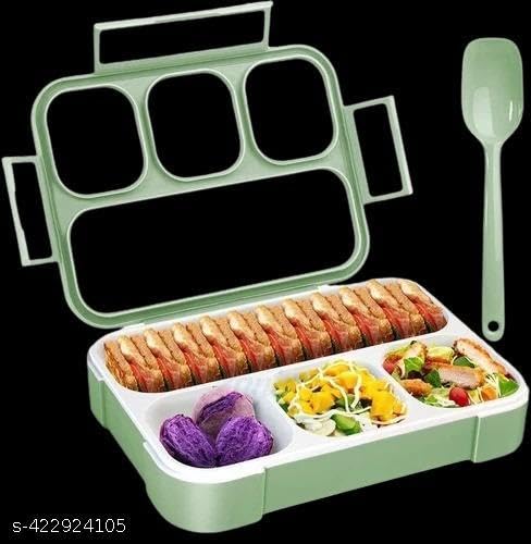 Image of Lunch Box Multipurpose use of Kids, Office, School, College etc. Lunch Box Set of 1 Pic - 1100 ML|Type -394 for Home and Kitchen