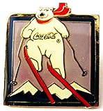 Pin 32 x 27 mm Coca C o l a - Eisbär auf Skiern - Pin 32 x 27 mm #6
