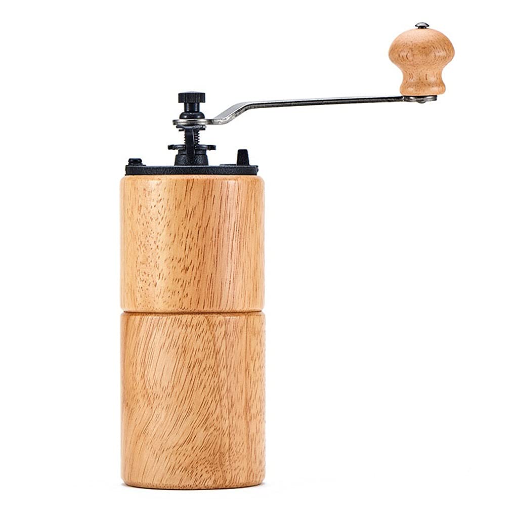 Molinillo Café Molino Cafe Molinillo de café Manual, Molinillo de café Burr con ajustes Ajustables, Molinillo de café de Madera de Mano con Hierro Fundido. Moledor De Cafe(B)