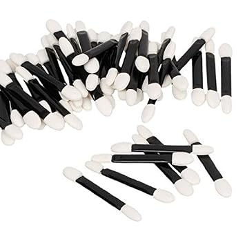 KOLIGHT Disposable Eyeshadow Brush Applicator Dual-Sided Oval Sponge Tipped Makeup Tool 100pcs/lot