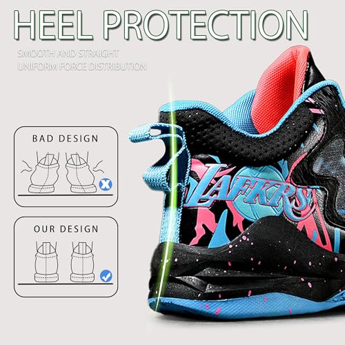 Men Basketball Shoes Lightweight Breathable Training Shoes with Anti-Slip Rubber Soles Suitable Indoor Outdoor Sports4