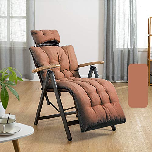Chaise longue réglable en rotin : fauteuil inclinable de jardin pliable à 9 positions