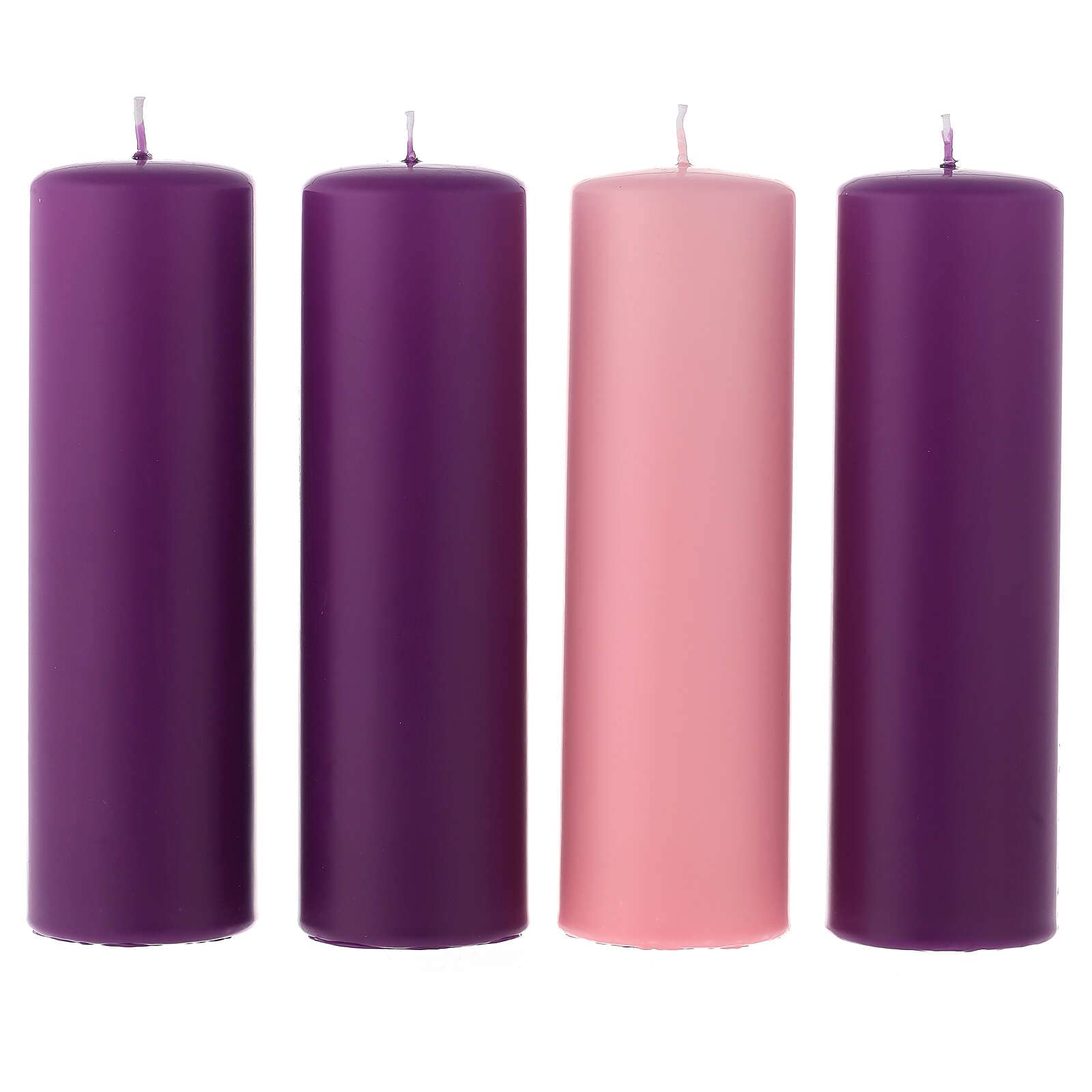 Holyart Avvento: Kit 4 Candele opache per l' Avvento 20x6 cm