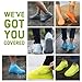 BOVAI - Waterproof Shoe Covers Reusable Rain Shoe Cover Silicone Magic Shoe Running Cover Work Rubber Protector (Black, Large)