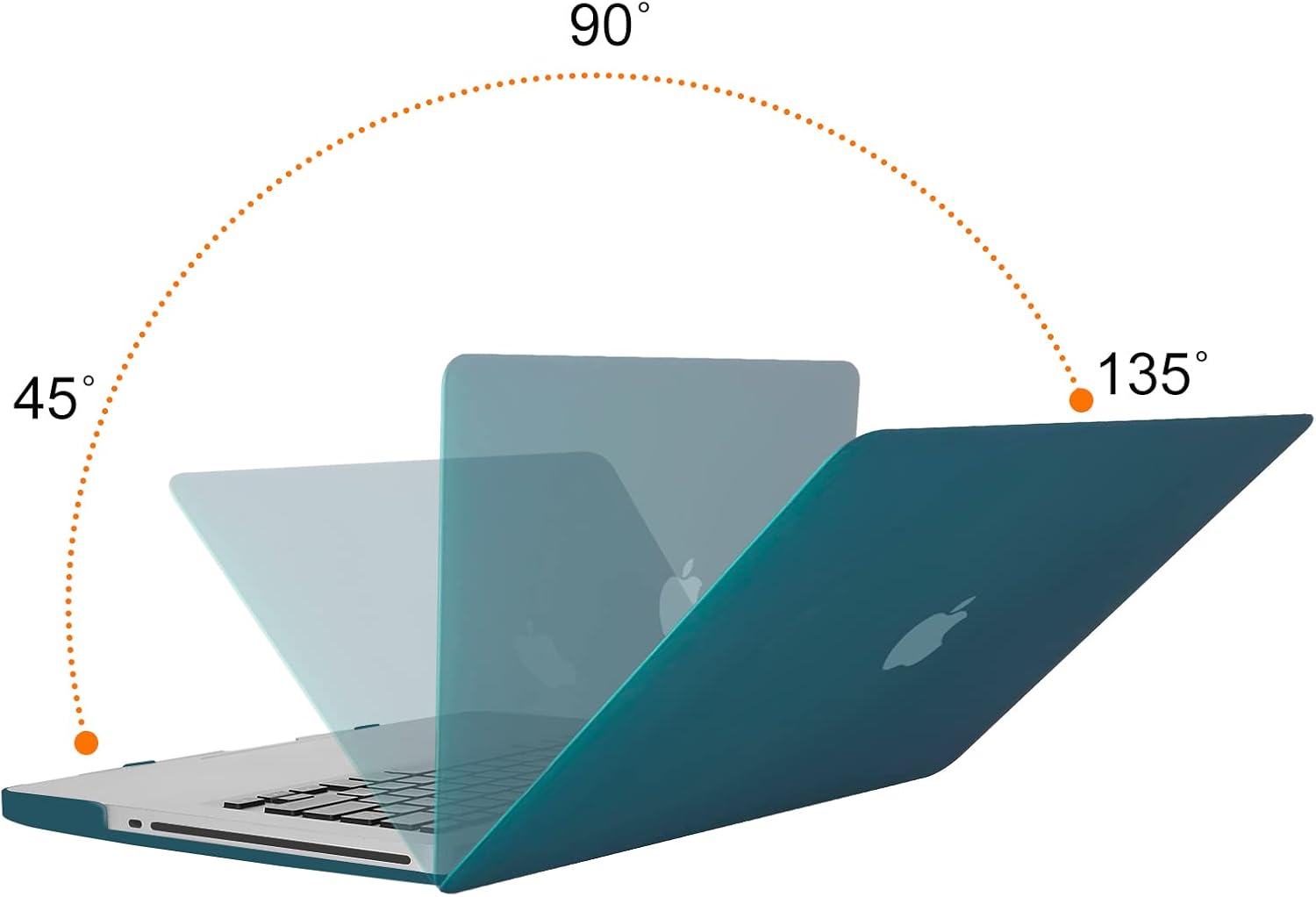 MOSISO Plastic Hard Shell Case & Keyboard Cover & Screen Protector Only Compatible with MacBook Pro 13 inch (A1278, Old Version with CD-ROM), Release Early 2012/2011/2010/2009/2008, Deep Teal