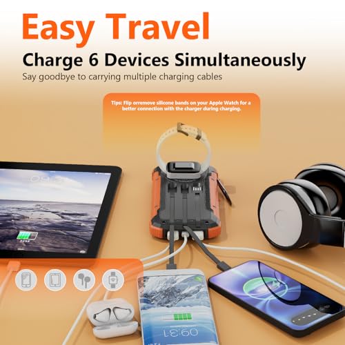 image for ERRBBIC Solar Charger Power Bank 20000mAh, Portable Wireless Charger, 