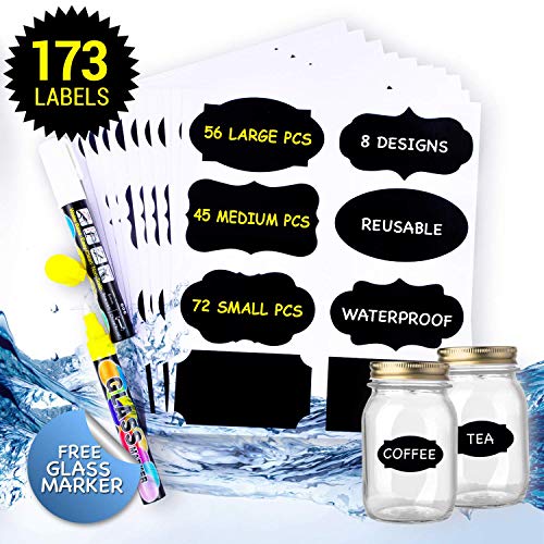 "Chalkboard Label Stickers with Chalk Markers" - Image 9