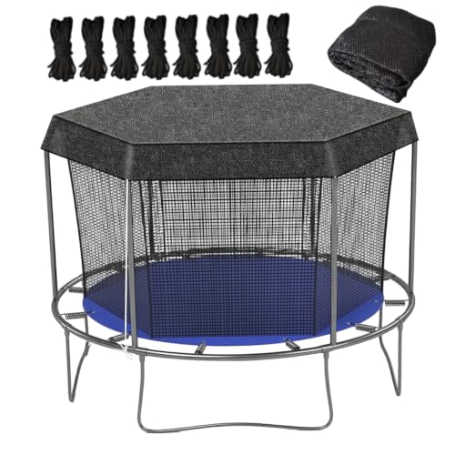 Cubierta de sombra para trampolín redondo hecha con polietileno resistente de alta densidad