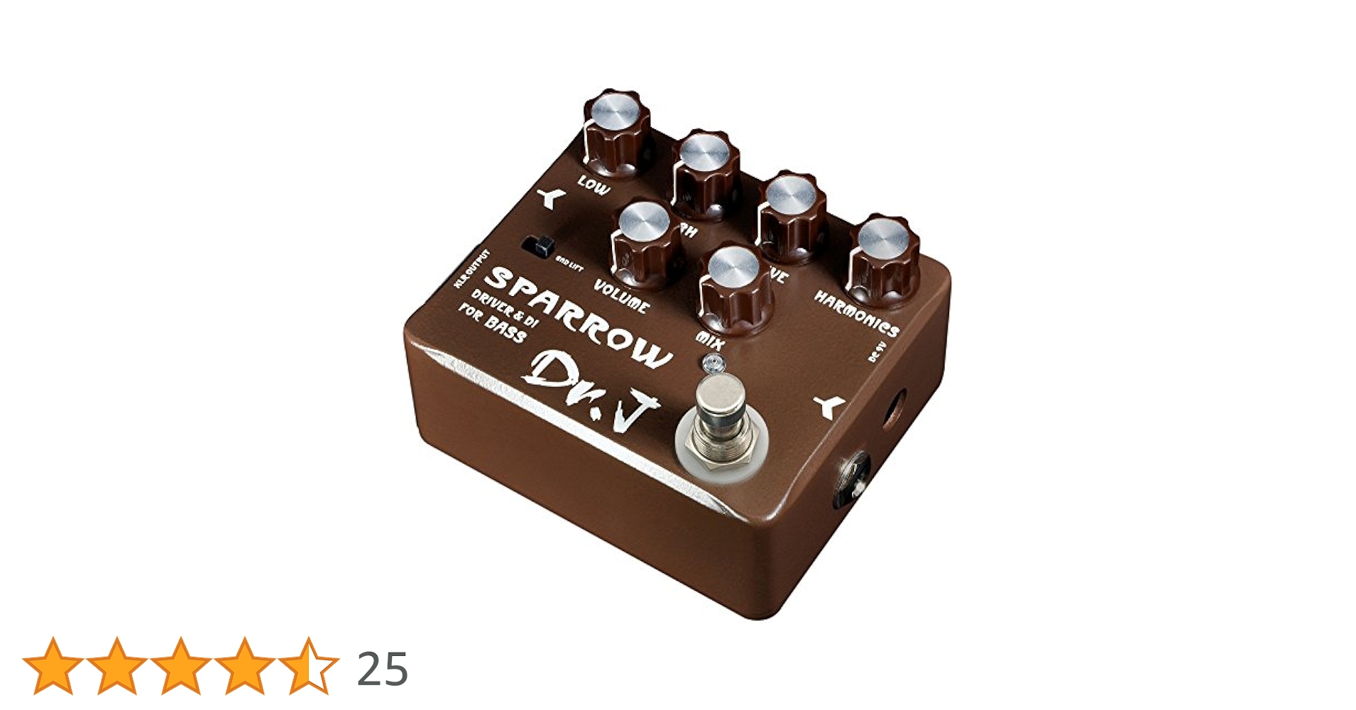 ベース SPARROW DRIVER & DI FOR BASS Dr J Sparrow Driver & DI Bass Guitar Pedal