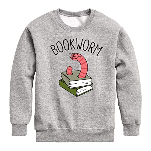 Instant Message - Bookworm - Toddler And Youth Crewneck Fleece Sweatshirt