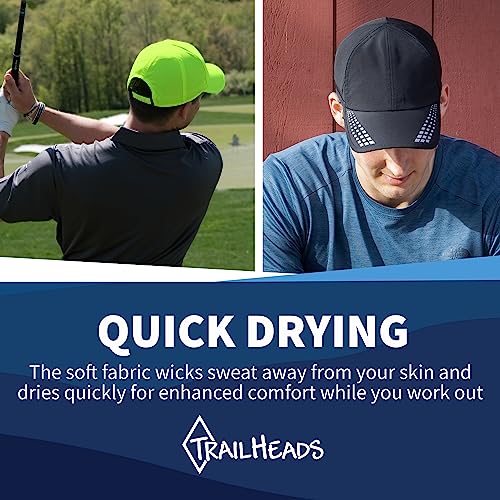 Image of TrailHeads Men's Running Hat with UV Protection | Quick Dry Sports Hats for Men | UPF 50 Hats | Summer Hats for Men