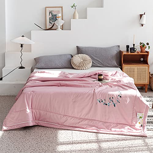 BIRANH Seda Juegos De Sabanas,Edredón De Verano De Fibra De Soja, Edredón Doble De Verano, Ligero, Hipoalergénico Y Lavable A Máquina,6,150x200cm Cover