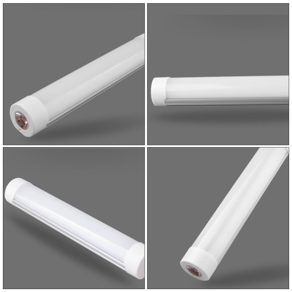 Lanterna LED Ricaricabile USB Portatile Attacco Magnetico | Corpo in Pvc Bianco, per Casa e Campeggio All’aperto, Luce Compatta da Tenda