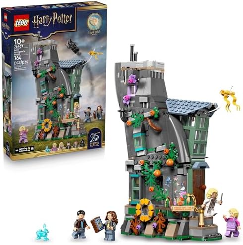 LEGO Harry Potter Luna Lovegood’s House Building Toy for Girls & Boys - Pretend Play & Display Book Shelf or Bedroom Decor for Kids, Ages 10+ - W/Luna's Hare Patronus - Gift Idea for Birthdays - 76467