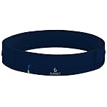 FlipBelt Zipper Running Belt, Waist Pack for Fitness and Running Fanny Pack for Women Men Phone Keys Money US Company - [Midnight Blue] - [Large]