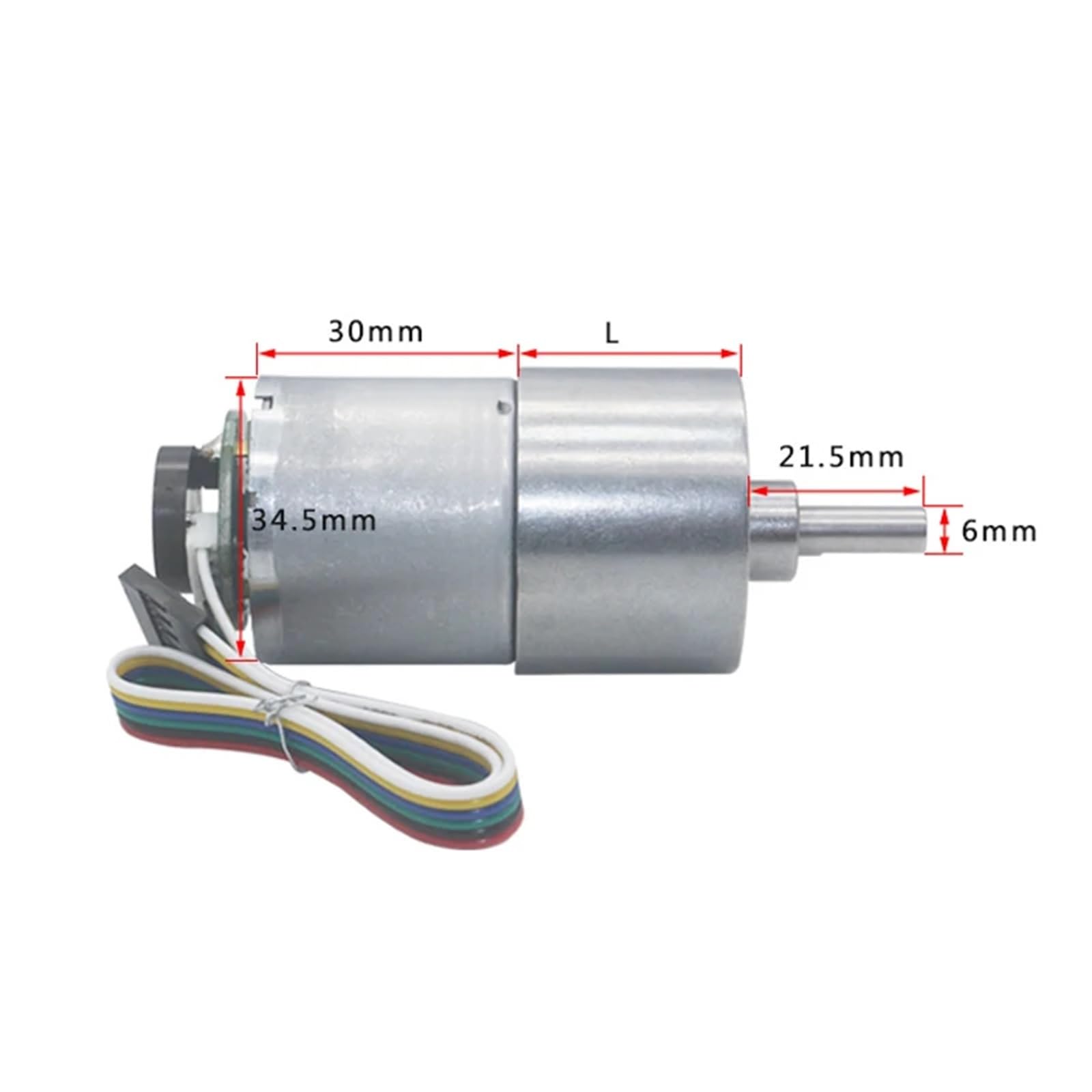 Mikrosilnik przekładniowy 24 V 12 V DC z enkoderem Halla JGB37-3530B silnik elektryczny o regulowanej prędkości 37 mm (silnik i wspornik, 12 V 500 obr./min)