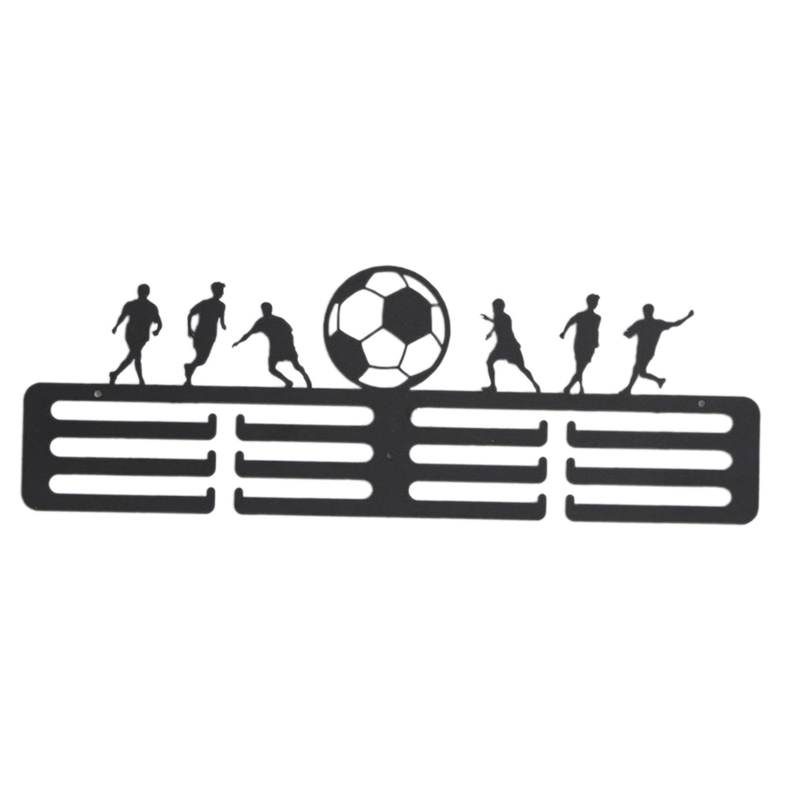 POXZSFX Medals Display Rack Wall Mounted Holder Trophy Organizer Gift For Athletes Proud To Display Medals And Achievements Medal Holder Ribbon Shelf Medal Hanger, Soccer
