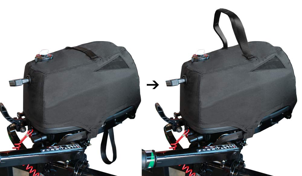 Oceansouth Custom Fit Vented Covers for Mercury Outboard Engines (Black, 8HP, 9.9HP 4STR 2CYL 209CC (from 2006 up to 2024))