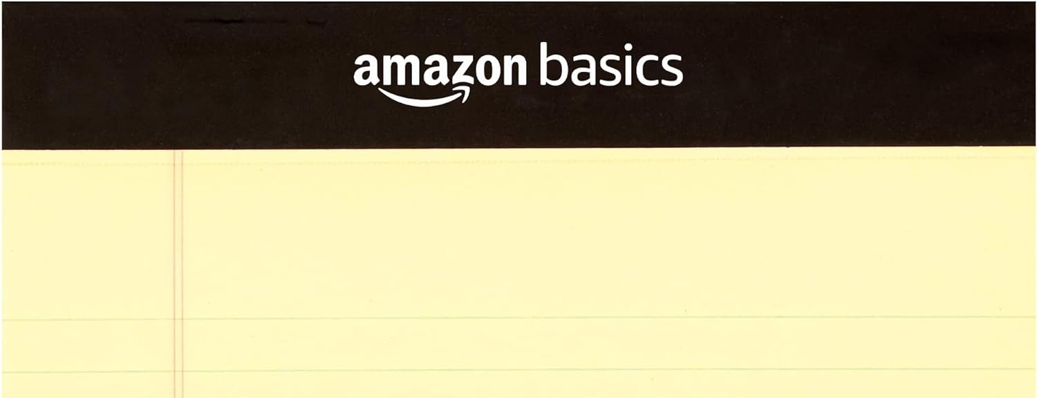 Amazon Basics 50-Sheet Narrow Ruled Lined Writing Note Pad, 5" x 8", 12-Pack, Canary, Perforated - Image 4