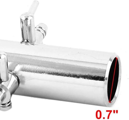 Miniatura 3 de Válvula de palanca de control de flujo de aire de acuario de 8 vías Distribuidor de cobre de cromo Divisor de tanque de peces