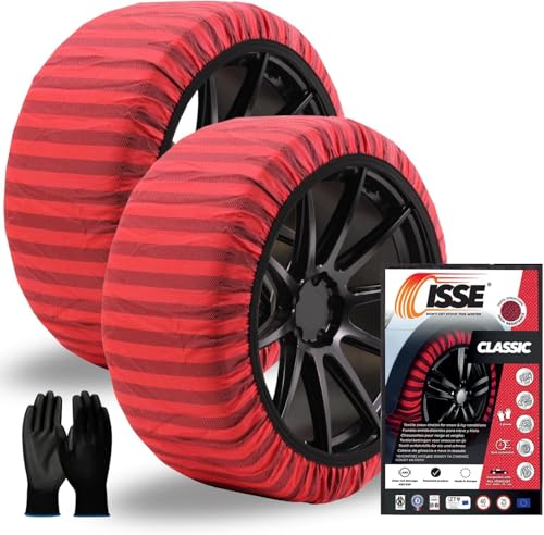 ISSE T-66 - Calze da Neve Omologate Italia EN 16662-1 – Catene da Neve Tessili...