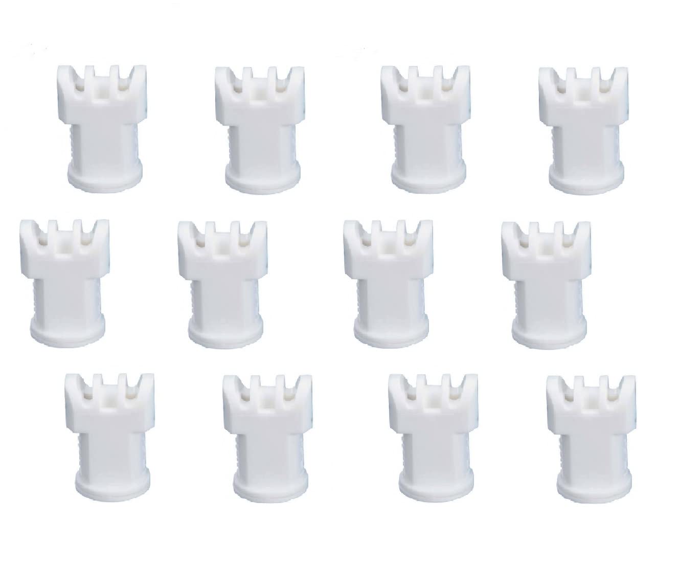 Pack of 12 - TeeJet AI Turbo TwinJet White Flat Spray Tip Rated 0.8 GPM @ 40 PSI Farmer Bob's Parts AITTJ60-11008VP