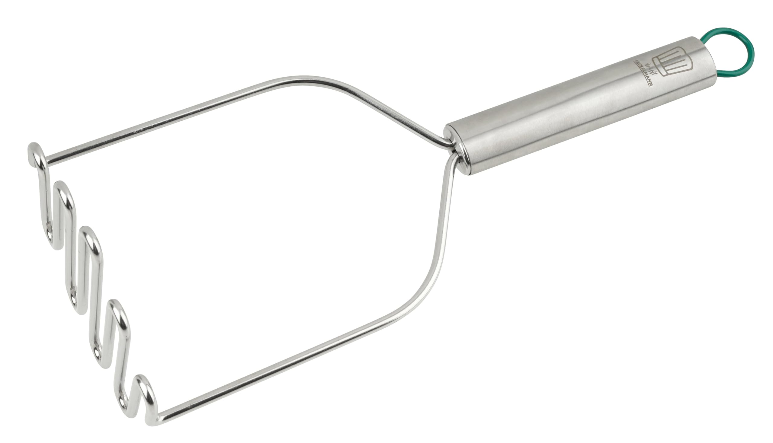 Chefkoch trifft Fackelmann - Premium Potato Masher Made of High-Quality Stainless Steel, Ergonomic Handle, Heat Resistant up to 230 °C, Dishwasher Safe