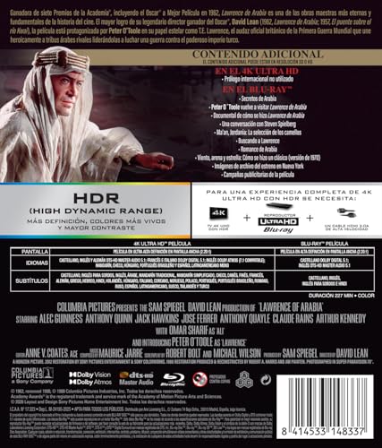 Lawrence de arabia 4K UHD edición coleccionista remasterizada en blu-ray para cine en casa 3