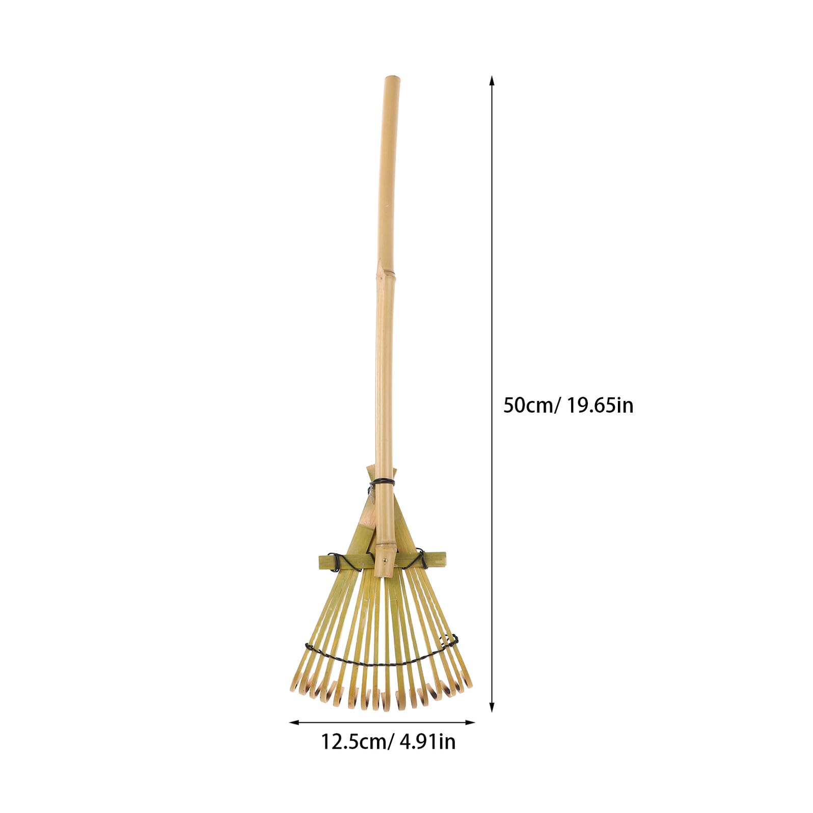 2 Pezzi Rastrello da Giardino in Bambù con Manico Ergonomico Rastrillo per Sabbia e Bonsai Strumento Manuale per Paesaggistica Rake per Vassoio Sabbia e Coltivazione Delicata