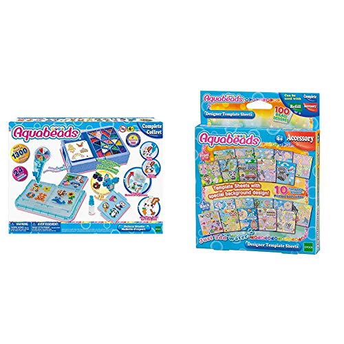 Aquabeads Deluxe Studio & Designer Template Sheet, Multi