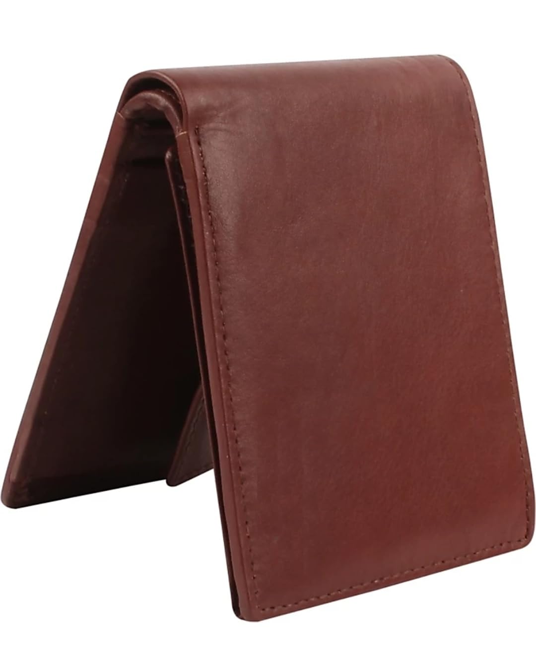 KM Men Genuine Antique Leather Wallet with RFID proected Technology, 10 Cards Slots & coing Pocket Option (Brown)-image-11