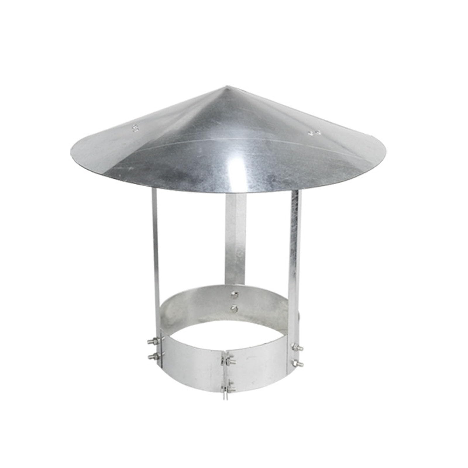 YFBCMXSKG Roof Vent Cap，Cone Top Chimney Cap，All Weather Chimney Cap，Flue Umbrella ，Enlarged Rain Cap, Better Rain Protection, Strong Support and No Fear of Wind and Rain(24cm/9.4in)