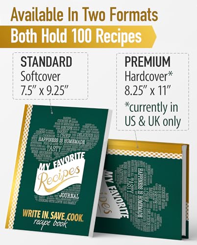 My Favorite Recipes: Blank Recipe Book to Write... 1987514106 Book Cover