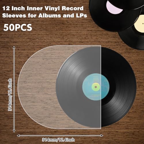 KYYGKY 50 PCS Pochette de Disque, Pochettes pour Disques Vinyles Pochette Protection Vinyle 12 Pouces Sac Disque Vinyle Semi-Transparentes Pochette Plastique pour Vinyle - Les Beatles, Paul McCartney, John Lennon, RIngo Starr, George Harrison KYYGKY 50 PCS Pochette de Disque, Pochettes pour Disques Vinyles Pochette Protection Vinyle 12 Pouces Sac Disque Vinyle Semi-Transparentes Pochette Plastique pour Vinyle – Image 3